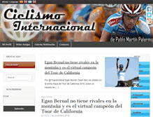 Tablet Screenshot of ciclismointernacional.com